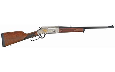 HENRY H014WL223 LONG RANGER WILDLIFE FULL SIZE 223 REM/5.56X45MM NATO 5+1 20" BLUED STEEL BARREL, ENGRAVED NICKEL-PLATED W/24K GOLD INLAY STEEL RECEIVER, AMERICAN WALNUT STOCK RIGHT HAND