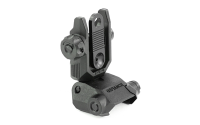 KRISS USA DAPRSBL00 DEFIANCE REAR FLIP-UP BLACK AR-15 LOW PROFILE POLYMER