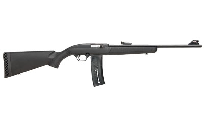 MOSSBERG 37073 702 PLINKSTER FULL SIZE 22 LR 25+1 18" BLUED STEEL BARREL, BLUED 3/8" DOVETAIL RECEIVER, BLACK FIXED SYNTHETIC STOCK, RIGHT HAND