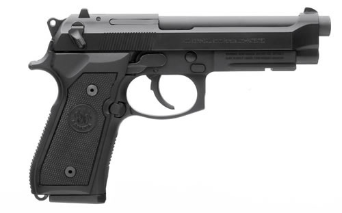 BERETTA USA JS92M9A1CA M9A1 *CA COMPLIANT FULL SIZE FRAME 9MM LUGER 10+1, 4.90" BLACK STEEL BARREL, BLACK BRUNITON SERRATED STEEL SLIDE, BLACK ALUMINUM FRAME W/PICATINNY RAIL