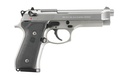 BERETTA USA JS92F510CA 92FS INOX *CA COMPLIANT FULL SIZE 9MM LUGER 10+1 4.90" SATIN STAINLESS BARREL, SERRATED SLIDE & ALLOY FRAME, BLACK STIPPLED RUBBER GRIPS