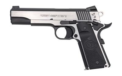 COLT MFG O1070CE 1911 COMBAT ELITE GOVERNMENT 45 ACP 5" 8+1 OVERALL TWO-TONE ELITE FINISH STAINLESS STEEL FRAME & SLIDE WITH HALF CHECKERED & SCALLOPED BLACK G10 GRIP & NIGHT SIGHTS