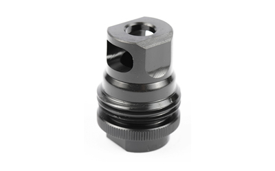 SILENCERCO AC2627 ASR MUZZLE BRAKE BLACK STEEL 5/8"-24 THREADS, 30 CAL