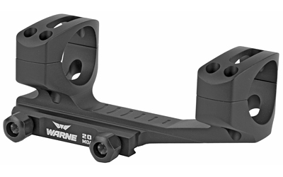 WARNE LRSKEL30TW SKELETONIZED SCOPE MOUNT/RING COMBO EXTENDED BLACK ANODIZED 30MM TUBE MSR ULTRA HIGH RINGS 20 MOA