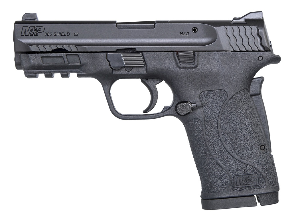 SMITH & WESSON 180023 M&P SHIELD EZ 380 ACP 8+1 3.67" BARREL, BLACK POLYMER FRAME WITH PICATINNY ACC. RAIL, BLACK ARMORNITE STAINLESS STEEL SLIDE, LOADED CHAMBER INDICATOR, NO MANUAL SAFETY