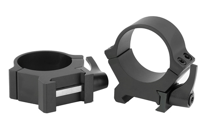 LEUPOLD 174076 QRW2 CROSS-SLOT SCOPE RING SET MATTE BLACK STEEL 30MM TUBE MEDIUM QUICK RELEASE PICATINNY/WEAVER