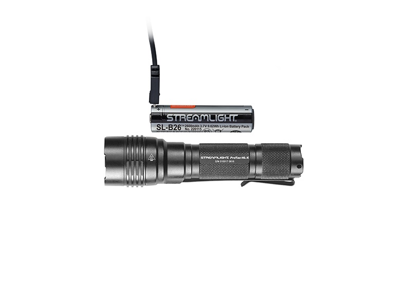 STREAMLIGHT 88084 PROTAC HL-X USB FLASHLIGHT  BLACK ANODIZED 65/400/1000 LUMENS   WHITE LED