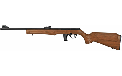 ROSSI RB22L1811 RB22  FULL SIZE 22 LR 10+1, 18" MATTE BLACK BUTTON RIFLED FREE FLOATING STEEL BARREL, MATTE BLACK STAINLESS STEEL RECEIVER, BLACK MONTE CARLO STOCK, RIGHT HAND
