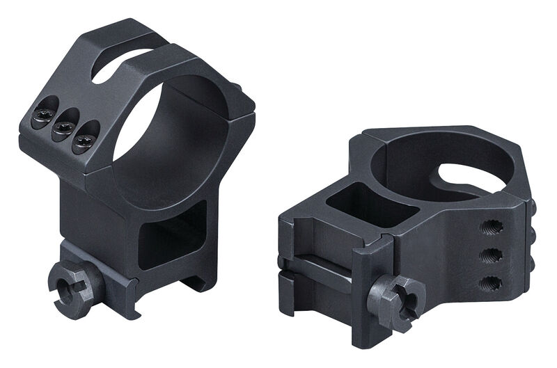 WEAVER MOUNTS 99686 SIX-HOLE SKELETON RINGS  MATTE BLACK 34MM EXTRA EXTRA HIGH