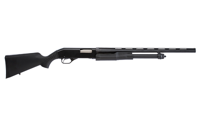 STEVENS 22437 320 FIELD COMPACT 20 GAUGE PUMP 3" 5+1 22" MATTE BLACK VENT RIB BARREL, MATTE BLACK ALUMINUM RECEIVER, FIXED MATTE BLACK SYNTHETIC STOCK, AMBIDEXTROUS