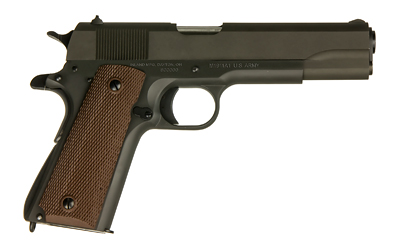 INLAND MFG ILM1911 1911 A1 GOVERNMENT 45 ACP 7+1 5" BARREL, BLACK PARKERIZED STEEL FRAME W/BEAVERTAIL, SERRATED STEEL SLIDE, WOOD GRIP, MANUAL SAFETY