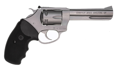 CHARTER ARMS 72242 PATHFINDER TARGET 22 LR, 8 SHOT 4.20" MATTE STAINLESS STEEL BARREL & CYLINDER, ANODIZED ALUMINUM FRAME W/BLACK FINGER GROOVED RUBBER GRIP, EXPOSED HAMMER