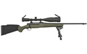MOSSBERG 27924 PATRIOT NIGHT TRAIN 308 WIN CALIBER WITH 5+1 CAPACITY, 22" THREADED/FLUTED BARREL, MATTE BLUED METAL FINISH & OD GREEN SYNTHETIC STOCK RIGHT HAND (FULL SIZE) INCLUDES 6-24X50MM SCOPE