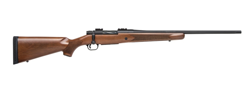 MOSSBERG 27876 PATRIOT  FULL SIZE 25-06 REM 5+1 22"MATTE BLUED FLUTED BARREL, DRILLED & TAPPED MATTE BLUED STAINLESS STEEL RECEIVER, WALNUT FIXED STOCK, RIGHT HAND