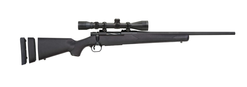 MOSSBERG 27853 PATRIOT SUPER BANTAM 7MM-08 REM CALIBER WITH 5+1 CAPACITY, 20" FLUTED BARREL, MATTE BLUED METAL FINISH & BLACK SYNTHETIC STOCK RIGHT HAND (YOUTH) INCLUDES 3-9X40MM SCOPE