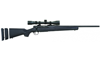 MOSSBERG 27840 PATRIOT SUPER BANTAM 243 WIN CALIBER WITH 5+1 CAPACITY, 20" FLUTED BARREL, MATTE BLUED METAL FINISH & BLACK SYNTHETIC STOCK RIGHT HAND (YOUTH) INCLUDE 3-9X40MM SCOPE