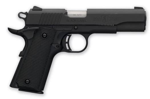 BROWNING 051904492 1911 BLACK LABEL FULL SIZE FRAME 380 ACP 8+1 4.25" MATTE STAINLESS STEEL BARREL, SERRATED STEEL SLIDE, MATTE BLACK POLYMER FRAME W/BEAVERTAIL, BLACK POLYMER GRIP, RIGHT HAND