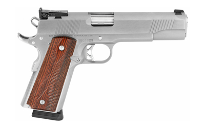 DAN WESSON 01900 POINTMAN SEVEN *CA COMPLIANT 45 ACP 8+1 5" STAINLESS STEEL BARREL, BRUSHED STAINLESS STEEL SERRATED SLIDE, FRAME W/BEAVERTAIL, WOOD GRIP