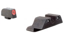 TRIJICON 600543 HD NIGHT SIGHTS  GREEN/TRITIUM ORANGE OUTLINE FRONT SIGHT-GREEN TRITIUM BLACK OUTLINE REAR SIGHT GLOCK 20/21 LARGE FRAME