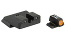 TRIJICON 600722 HD NIGHT SIGHTS  GREEN/TRITIUM ORANGE OUTLINE FRONT SIGHT-GREEN TRITIUM BLACK OUTLINE REAR SIGHT SMITH & WESSON M&P SHIELD/M&P SHIELD PLUS