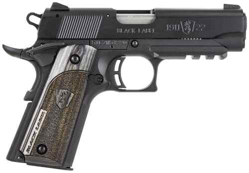 BROWNING 051817490 1911 BLACK LABEL COMPACT FRAME 22 LR 10+1, 3.63" STAINLESS STEEL BARREL, MATTE BLACK SERRATED SLIDE & POLYMER FRAME W/BEAVERTAIL & PICATINNY RAIL, BLACK LAMINATE STIPPLED GRIP