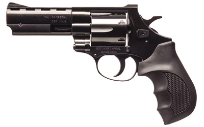 WEIHRAUCH GUNS EARB3574 WINDICATOR  357 MAG 6RD 4" BLUED STEEL BARREL & CYLINDER, COMPACT BLUED STEEL FRAME W/EXPOSED HAMMER, RAMP FRONT/FIXED REAR SIGHTS, FINGER GROOVED BLACK RUBBER GRIP