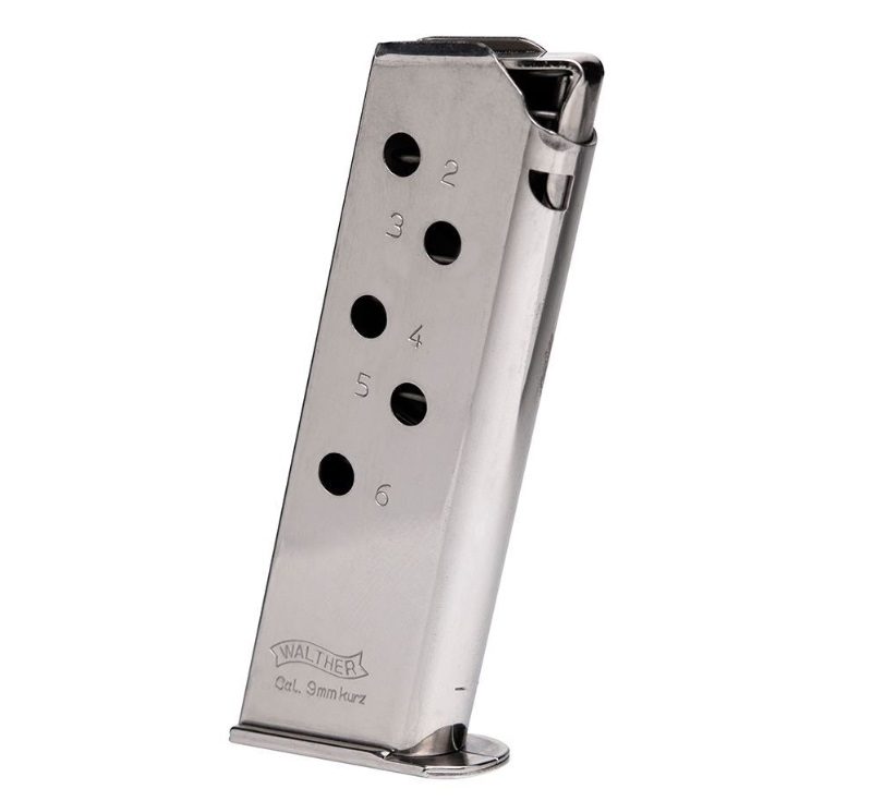 WALTHER ARMS 2246009 PPK  6RD 380 ACP STAINLESS STEEL