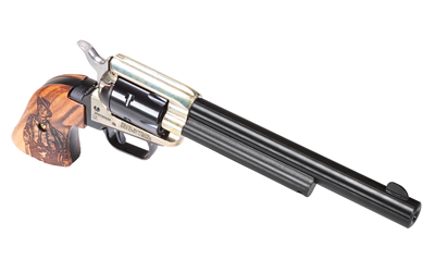 HERITAGE MFG RR22CH6 ROUGH RIDER  22 LR 6 SHOT, 6.50" BLACK OXIDE STEEL BARREL, SIMULATED CASE HARDENED ZINC ALLOY FRAME, BLACK OXIDE CYLINDER, CAMO LAMINATE GRIP, MANUAL SAFETY, EXPOSED HAMMER