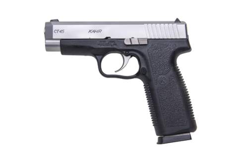 KAHR ARMS CT4543 CT45  45 ACP 7+1 4" STAINLESS STEEL BARREL, MATTE SERRATED STAINLESS STEEL SLIDE, BLACK POLYMER FRAME, BLACK TEXTURED POLYMER GRIP, RIGHT HAND