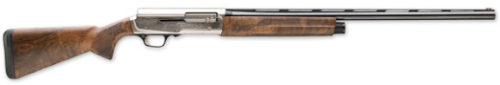 BROWNING 0118203005 A5 ULTIMATE 12 GAUGE 26" BARREL 3" 4+1, BLUED BARREL, ENGRAVED SATIN NICKEL FINISHED RECEIVER, GLOSS OIL GRADE III TURKISH WALNUT STOCK