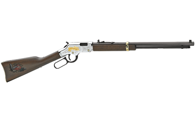 HENRY H004AF GOLDEN BOY AMERICAN FARMER TRIBUTE 22 SHORT CALIBER WITH 16 LR/21 SHORT CAPACITY, 20" OCTAGON BARREL, NICKEL-PLATED METAL FINISH & AMERICAN WALNUT STOCK RIGHT HAND