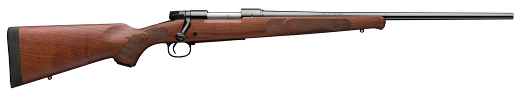 WINCHESTER GUNS 535200255 MODEL 70 FEATHERWEIGHT 300 WSM CALIBER WITH 3+1 CAPACITY, 24" BARREL, BRUSHED POLISH BLUED METAL FINISH & SATIN WALNUT FIXED FEATHER CHECKERED STOCK RIGHT HAND (FULL SIZE)