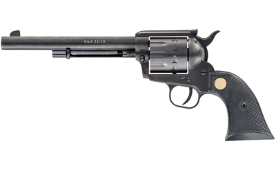 CHIAPPA FIREARMS 340170D SAA 1873  MEDIUM FRAME 22 LR/22 WMR 10 SHOT, 7.50" BLUED STEEL BARREL, BLUED STEEL FRAME, BLUED CYLINDER, BLACK PLASTIC GRIP, EXPOSED HAMMER