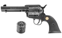 CHIAPPA FIREARMS CF340155D SAA 1873  MEDIUM FRAME 22 LR 22 WMR 10 SHOT, 4.75" BLUED STEEL BARREL, BLUED STEEL FRAME, BLUED CYLINDER, BLACK POLYMER GRIP, EXPOSED HAMMER