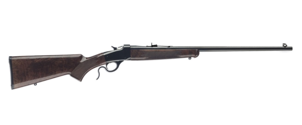 WINCHESTER GUNS 524100104 MODEL 1885 LOW WALL HUNTER 22 WMR 1RD 24" OCTAGON BARREL BRUSHED POLISH BLUED REC SATIN WALNUT FIXED PISTOL GRIP STOCK RIGHT HAND (FULL SIZE)