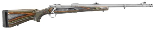 RUGER 47117 HAWKEYE GUIDE GUN 338 WIN MAG 3+1 20" MATTE STAINLESS THREADED BARREL, MATTE STAINLESS STEEL RECEIVER W/INTEGRAL SCOPE MOUNT, GREEN MOUNTAIN ADJ LOP LAMINATE  STOCK, RIGHT HAND