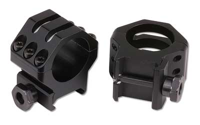 WEAVER MOUNTS 99688 SIX-HOLE PICATINNY RINGS  MATTE BLACK 1" MEDIUM