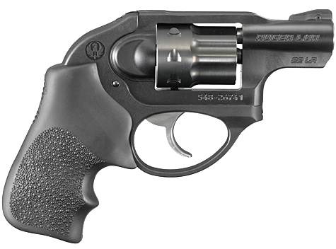 RUGER 5410 LCR  SMALL FRAME 22 LR 8RD 1.87" MATTE BLACK ALUMINUM FRAME, BLACK PVD CYLINDER, HOGUE TAMER MONOGRIP GRIP, CONCEALED HAMMER