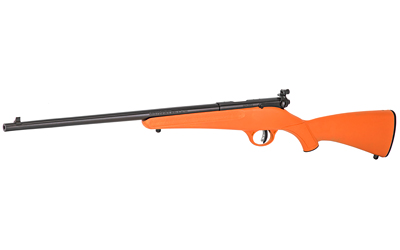 SAVAGE ARMS 13810 RASCAL  YOUTH 22 LR 1RD 16.13" MATTE BLACK SPORTER BARREL, MATTE BLACK CARBON STEEL RECEIVER, ORANGE FIXED SYNTHETIC STOCK, RIGHT HAND