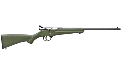SAVAGE ARMS 13790 RASCAL  YOUTH 22 LR 1RD 16.13" MATTE BLACK SPORTER BARREL, MATTE BLACK CARBON STEEL RECEIVER, GREEN FIXED SYNTHETIC STOCK, RIGHT HAND