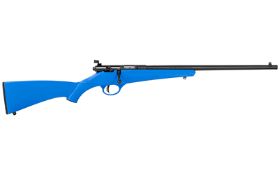 SAVAGE ARMS 13785 RASCAL  YOUTH 22 LR 1RD 16.13" MATTE BLACK SPORTER BARREL, MATTE BLACK CARBON STEEL RECEIVER, BLUE FIXED SYNTHETIC STOCK, RIGHT HAND