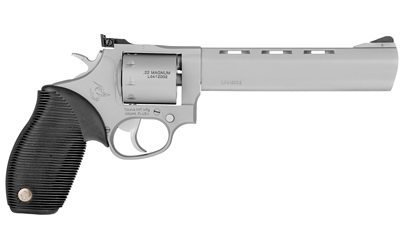 TAURUS 2992069 TRACKER 992 22 LR OR 22 WMR 9RD 6.50" VENT RIB BARREL, OVERALL MATTE FINISH STAINLESS STEEL & BLACK RIBBER GRIP INCLUDES CYLINDER