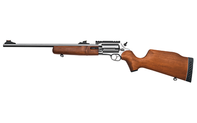 ROSSI SCJ4510SS CIRCUIT JUDGE  45 COLT (LC) CALIBER OR 410 GAUGE WITH 5RD CAPACITY, 18.50" BARREL, POLISHED STAINLESS METAL FINISH & HARDWOOD MONTE CARLO STOCK RIGHT HAND (FULL SIZE)