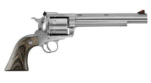 RUGER 0860 SUPER BLACKHAWK HUNTER LARGE FRAME 44 REM MAG 44 SPECIAL 6RD 7.50" SATIN STAINLESS W/INTEGRAL MOUNT BARREL, CYLINDER & FRAME, BLACK LAMINATE WOOD GRIP, TRANSFER BAR SAFETY