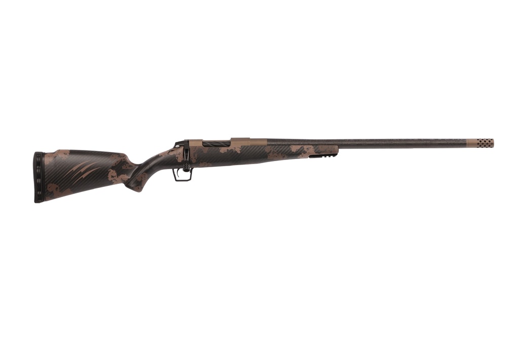 FIERCE FIREARMS ROG7PRC22BRS CARBON ROGUE  FULL SIZE 7MM PRC 3+1 22" HAND LAPPED/MATCH GRADE THREADED BARREL, SMOKED BRONZE CERAKOTE STEEL RECEIVER, SONORA AMBUSH CAMO FIERCE ROGUE CARBON FIBER STOCK
