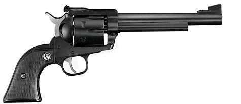 RUGER 0316 BLACKHAWK  357 MAG 6 6.50" BLUED ALLOY STEEL BARREL, CYLINDER & FRAME, BLACK CHECKERED RUBBER GRIP, TRANSFER BAR SAFETY, EXPOSED HAMMER