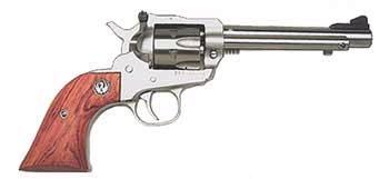 RUGER 0625 SINGLE-SIX CONVERTIBLE 22 LR/22 WMR 6RD 5.50" SATIN STAINLESS STEEL BARREL, CYLINDER & FRAME, HARDWOOD GRIP, TRANSFER BAR SAFETY, EXPOSED HAMMER