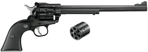 RUGER 0624 SINGLE-SIX CONVERTIBLE 22 LR 22 WMR 6RD 9.50" BLUED ALLOY STEEL BARREL, CYLINDER & FRAME, BLACK CHECKERED RUBBER GRIP, EXPOSED HAMMER