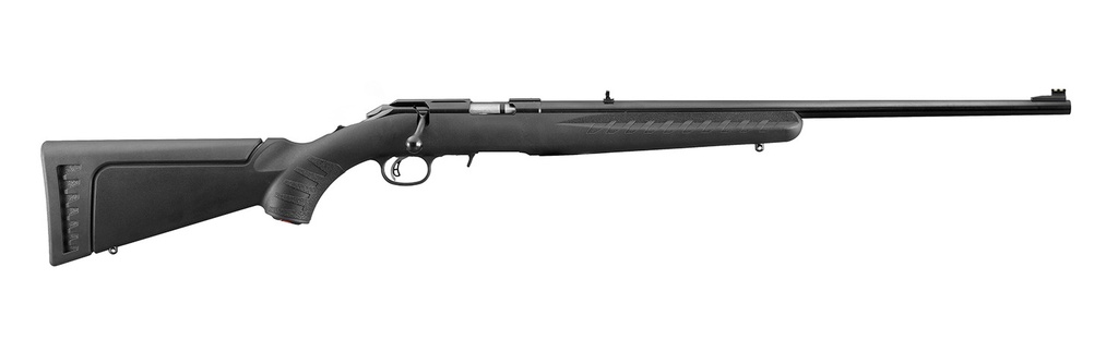 RUGER 8311 AMERICAN RIMFIRE FULL SIZE 17 HMR 9+1 22" SATIN BLUED STEEL BARREL & ALLOY STEEL RECEIVER W/INTEGRAL SCOPE MOUNT, BLACK FIXED SYNTHETIC STOCK, RIGHT HAND