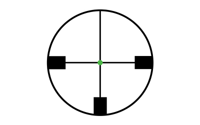 TRIJICON 200054 ACCUPOINT  BLACK HARDCOAT ANODIZED 1-4X 24MM 30MM TUBE GERMAN #4 CROSSHAIR W/ GREEN DOT RETICLE
